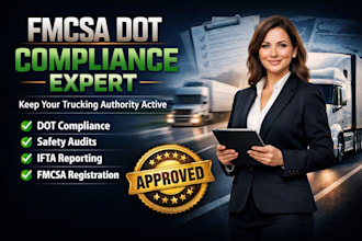 handle your fmcsa compliance, usdot mc number setup and ifta filing