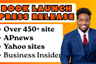 do press release for amazon ebook, book launch and kindle book promotion
