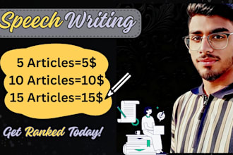 write technical content, articles and professional speeches