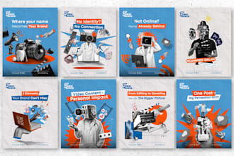 design premium social media posts for viral ads
