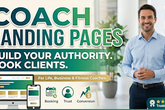 design a high converting landing page for life coaches