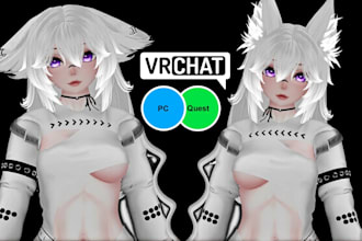 vrchat avatar anime nsfw avatar vr character furry avatar vr avatar mmd 3d model