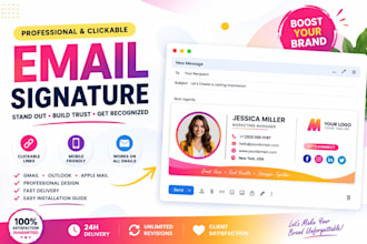 design clickable html signature for gmail outlook apple mail