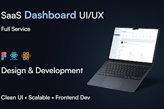 design and develop saas dashboard or web app