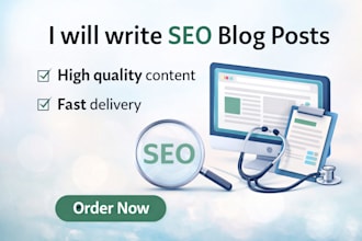 write SEO optimized health and medical articles