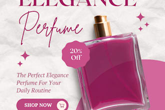 design professional product posts for your handbag beauty and perfume brands now