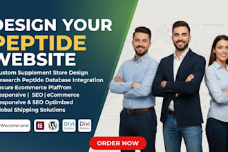 design peptide website supplement website research peptide website peptide store