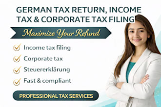 prepare german tax return,income tax and coporate tax filing