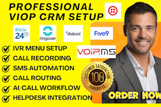 setup voip crm bitrix 24 dailpad twilio five9 aircall ringex nextiva ringover