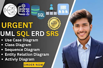 urgent uml, erd, class, database design, system architecture diagrams