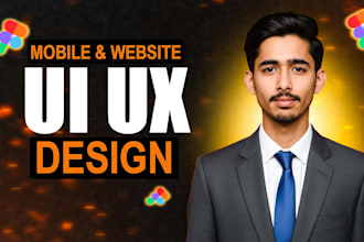 design website UI UX, mobile app UI UX, figma website and app design