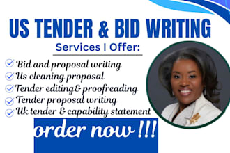 write winning uk cleaning and facilities management tender bid proposals