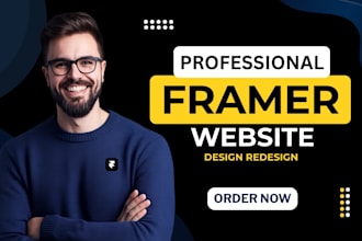 design modern framer website or framer landing page