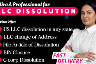 dissolve or close US llc, cancel corporation, nonprofit and close ein
