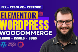 fix wordpress elementor issues wordpress bug woocommerce bug fix critical HTML