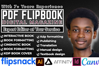 create a professional flipbook, covert PDF to flipbook, magazine ad design