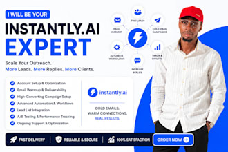 set up and scale your instantly ai cold email for leads
