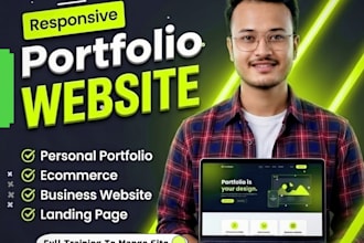 design a modern portfolio website using framer