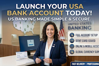 assist foreigner to open US bank account with chase wells fargo bank