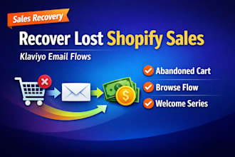 setup klaviyo abandoned cart, browse abandonment welcome series for shopify