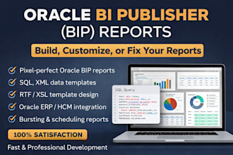 create and customize oracle bi publisher bip reports