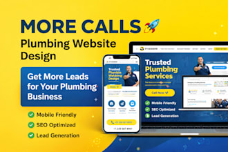 design a plumbing website in wordpress for local SEO and more leads
