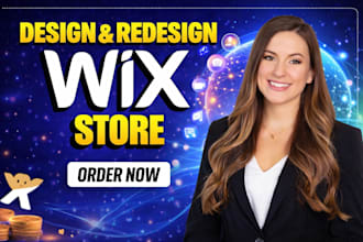 design wix website, wix website redesign or wix ecommerce store