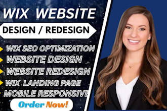 design wix website, wix website redesign or wix ecommerce store
