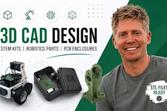 stem kit cad, robotics parts, pcb enclosure, educational toy, stl cad files