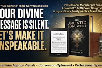 design and format christian manuscript ebook or paperback book cover design