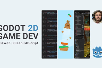 develop a complete 2d game in godot engine