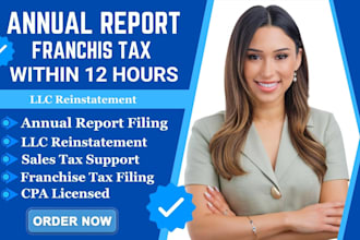 file franchise tax, llc annual report for delaware, wyoming llc in 12 hours