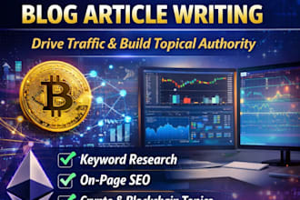 write SEO optimized crypto blog articles for your website