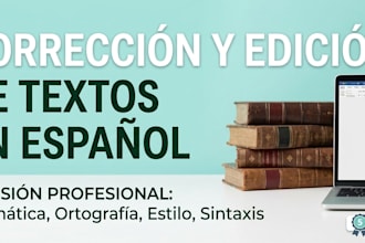 proofread and edit your spanish texts impeccably
