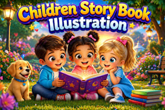 design children story book illustration children story book illustration