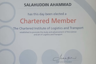advise on shipping, port operations, supply chain and creativity