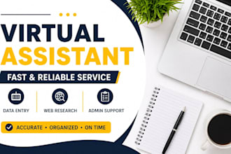 reliable virtual assistant for web research and data entry