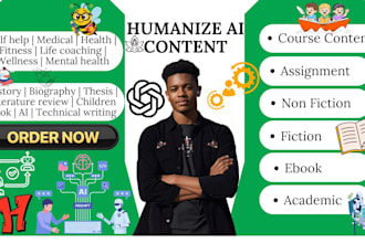 humanize ai course content technical writing ebook health wellness life coaching