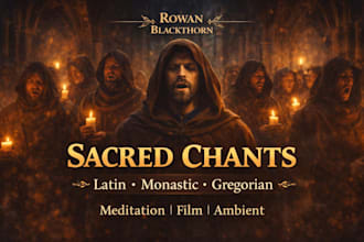 sing sacred latin style monastic chants and gregorian vocals for meditation film