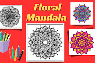 create mandala adult coloring book pages