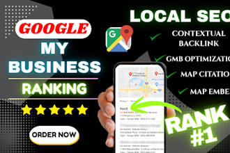 rank google my business profile local seo maps citations with local citations