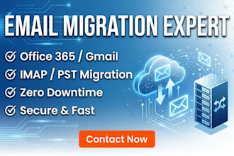 migrate emails to office 365, google workspace or any hosting