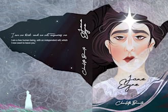 design original book cover for literary fiction, KDP ready