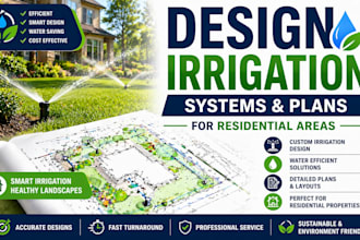 design irrigation systems and plans for residential areas