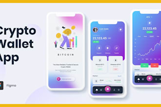 develop wallet app blockchain app crypto wallet app trust wallet figma