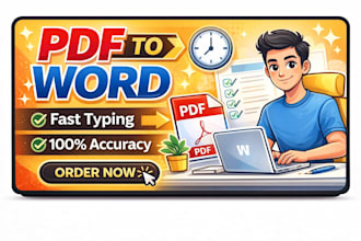 convert PDF to word or do accurate typing work