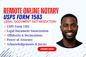 provide fast online notary services same day, remote online notary