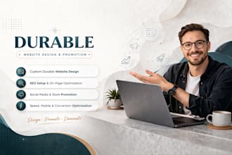 design a responsive durable site with clean branding layout