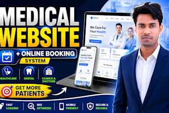 design a medical website with appointment booking