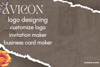 design modern logo, icons, and invitations